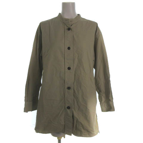 マーガレットハウエル MHL. 20AW シャツ ブラウス 長袖 バンドカラー 