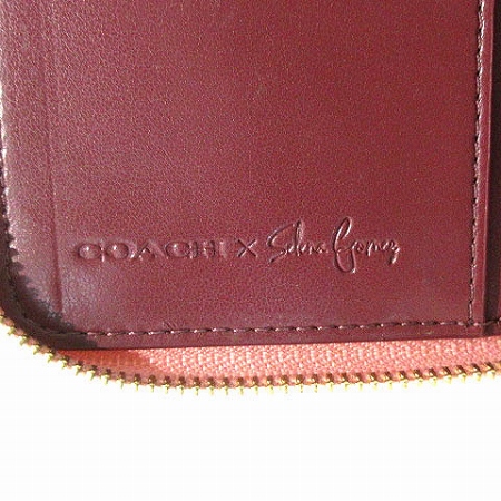 美品　COACH セレーナ ゴメス　ラウンドファスナー 財布　コラボ コーチ COACH × セレーナ ゴメス Selena Gomez コラボ 財布