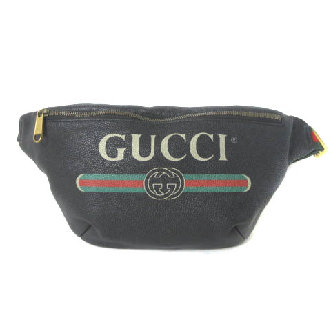 グッチ GUCCI 530412 ヴィンテージロゴプリント ベルトバッグ ウエスト 