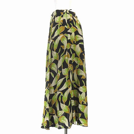 ヌメロヴェントゥーノ N°21 スカート ロング シルク100％ 総柄  