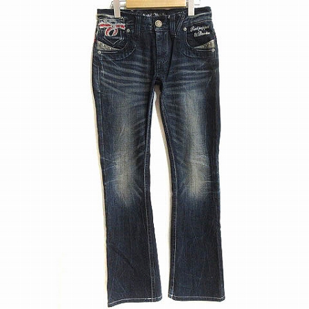 レッドペッパー RED PEPPER デニムパンツ ジーンズ ウィング スカル