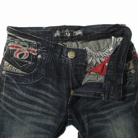 レッドペッパー RED PEPPER デニムパンツ ジーンズ ウィング スカル