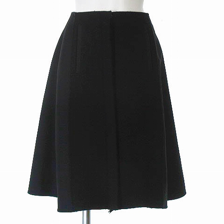 エンポリオアルマーニ EMPORIO ARMANI フレアスカート ひざ丈 ウール  