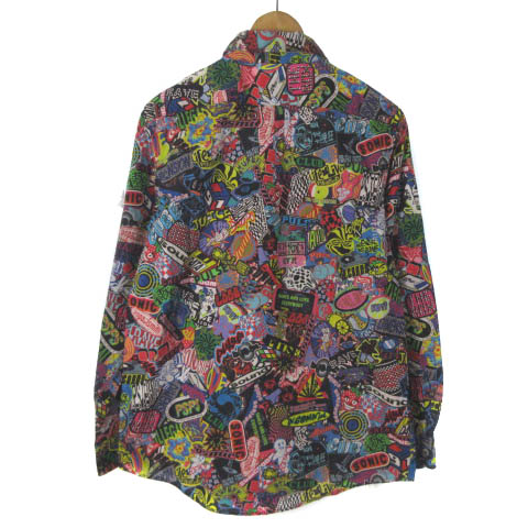 極美品 名作 PS Paul Smith リボン柄 総柄 シャツ 長袖 ピーエスポールスミス PS Paul Smith 美品 PY-CR-77659 シャツ