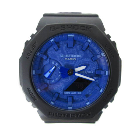カシオジーショック CASIO G-SHOCK 美品 GA-2100BP BLUE PAISLEY  