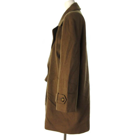 レリアン Leilian カシミヤ コート ジャケット ダブル キャメル 9  