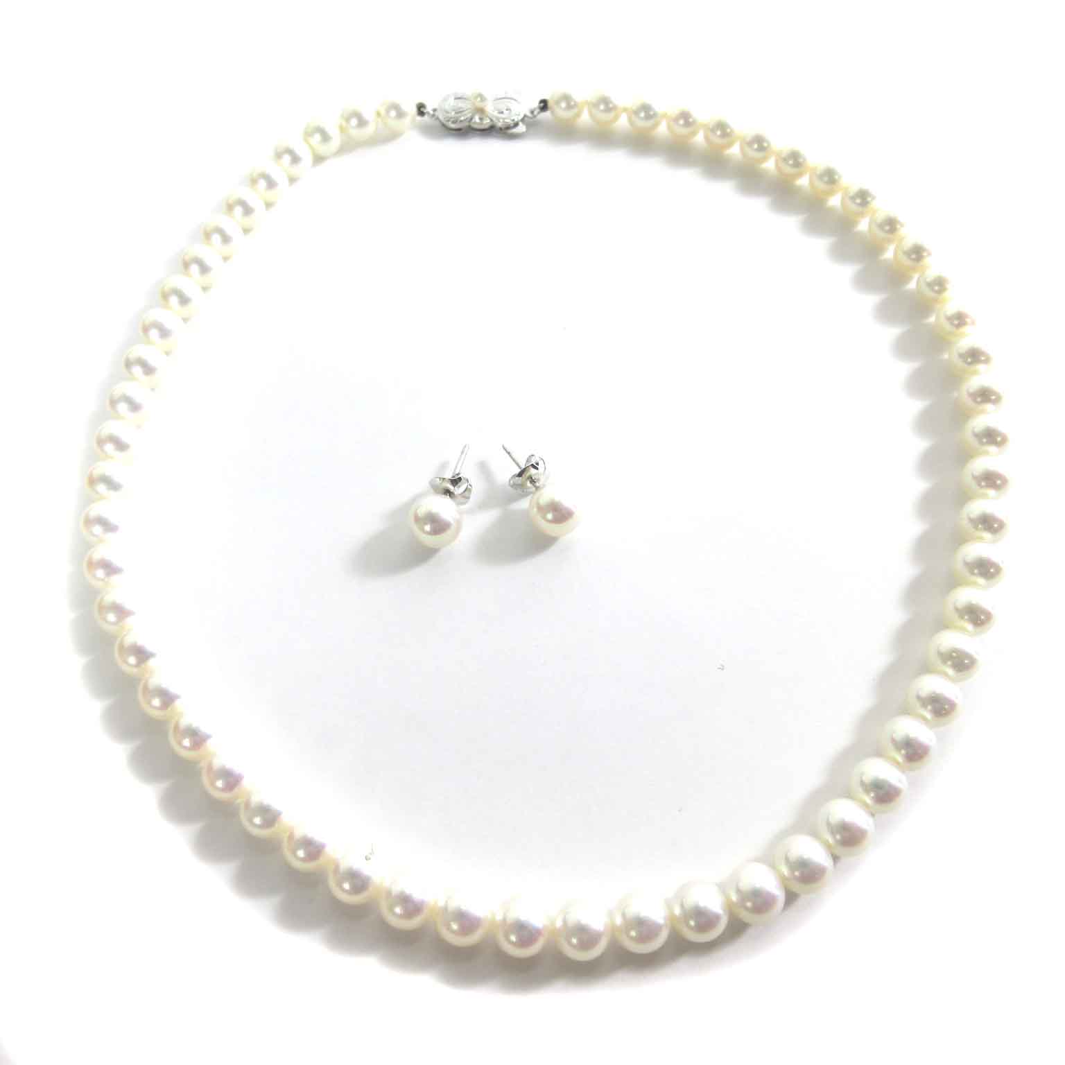 ミキモト MIKIMOTO パール 真珠 ネックレス ペンダント ピアス セット 