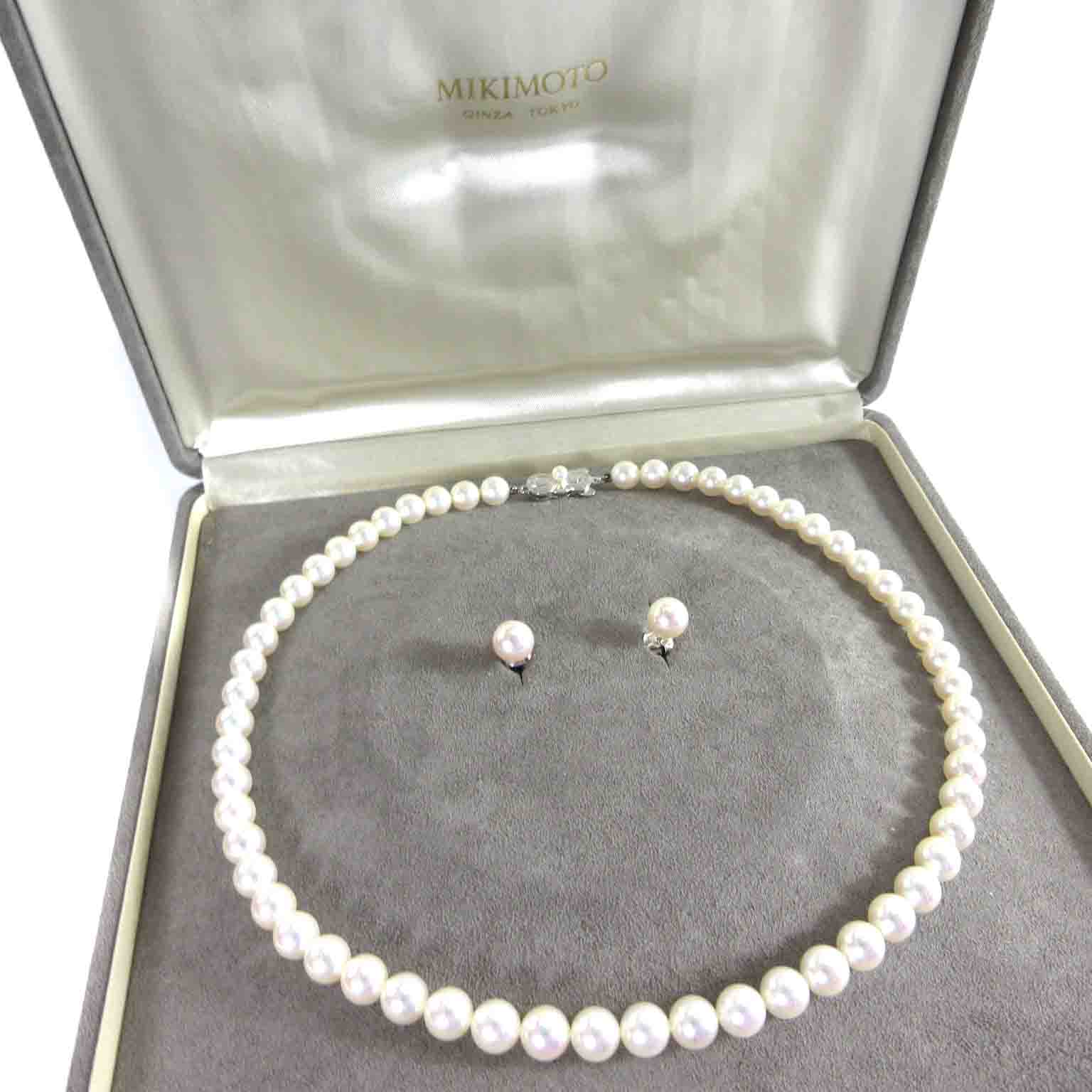 ミキモト MIKIMOTO パール 真珠 ネックレス ペンダント ピアス セット 