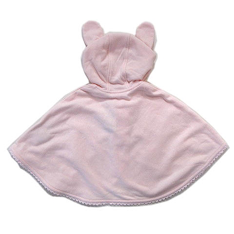 タグ付き】メゾピアノうさ耳付きケープ