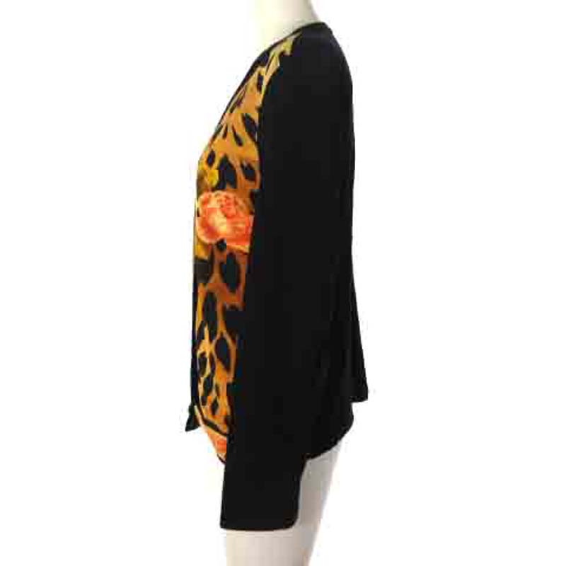 LEONARD レオナール 花柄ウールシルク 長袖トップス Mサイズ LEONARD