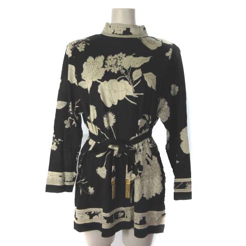 レオナール LEONARD FASHION ファッション カットソー 花柄 ベルト付 