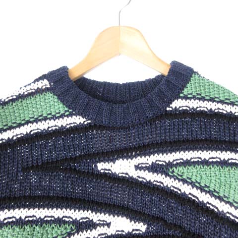 未使用品 コーヘン COOHEM タグ付き 20SS サマーニット セーター 総柄  