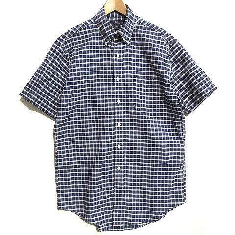 【極美品】 Brooks Brothers シャツ チェック ネイビー XS Brooks Brothers ブルックスブラザーズ ボタンダウンシャツ チェック