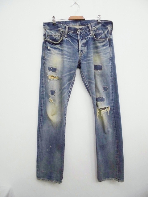 ヒステリックグラマー HYSTERIC GLAMOUR 小窓スタッズ リメイクデニム 