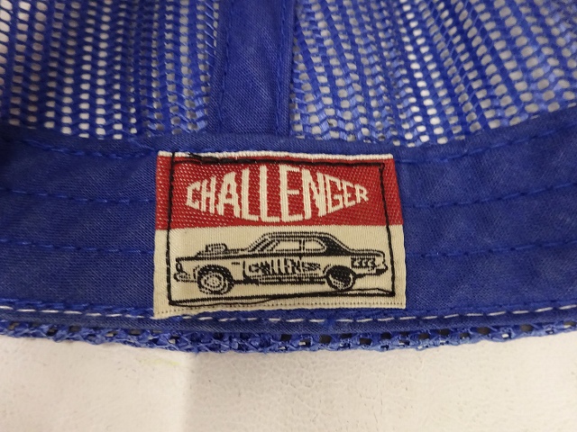 チャレンジャー CHALLENGER 切りっぱなしキャップ 青×白 ブルー