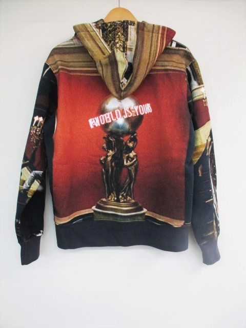 シュプリーム SUPREME ×Scarface 転写プリントパーカー S マルチカラー 
