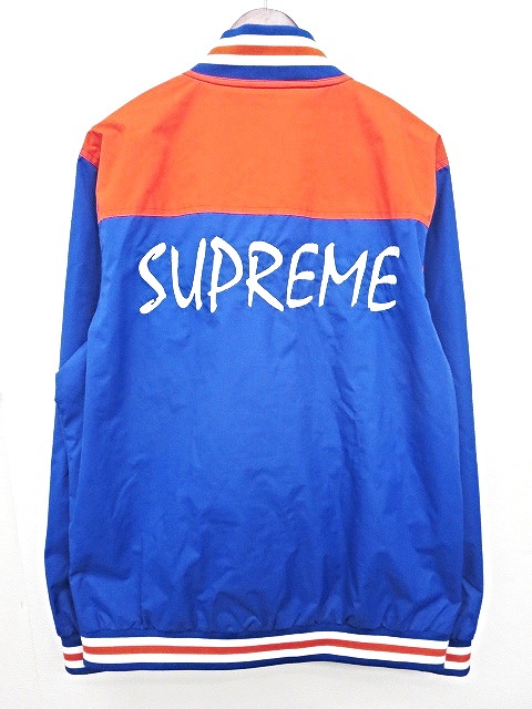シュプリーム SUPREME ×チャンピオン Champion 14SS ウォームアップジャケット L 青ブルー×オレンジ ポリエステル100% トップス 刺繍 ☆AA★ メンズ シュプリーム SUPREME ×チャンピオン Champion 14SS ウォームアップジャケット L 青ブルー×オレンジ ポリエステル100% トップス 刺繍 ☆AA★ メンズ