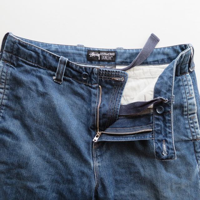 ステューシー STUSSY ハーフデニムパンツ 30 インディゴブルー 青 綿 