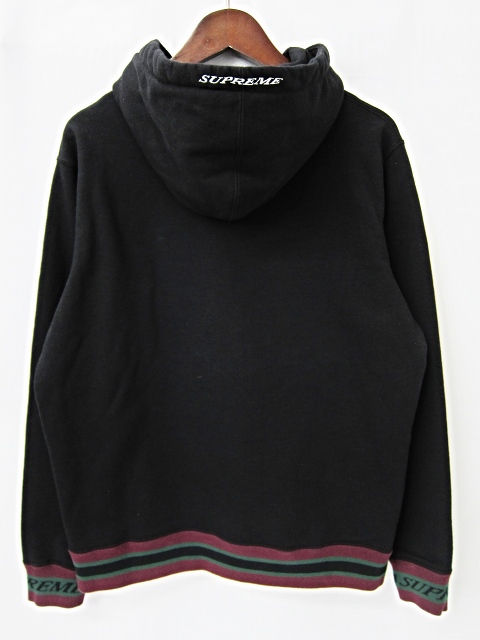 シュプリーム SUPREME Rib Logo Hoody 18AW S 黒 ブラック 綿 英文字 