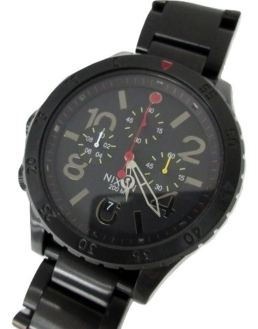ニクソン NIXON 48-20 CHRONO A486 1320 クォーツ 腕時計 黒 ブラック 