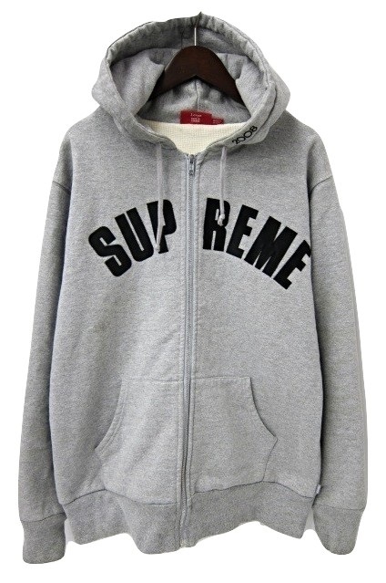 シュプリーム SUPREME 08AW Arc Logo Thermal Zip Up Hooded  