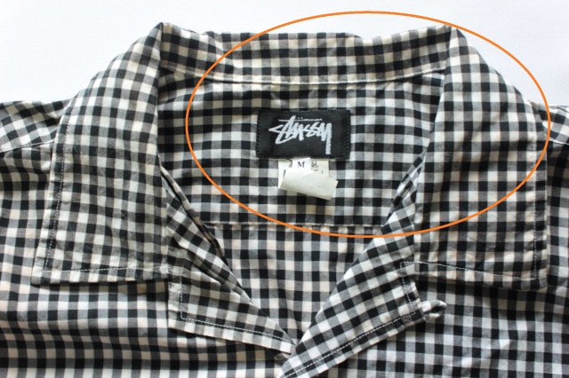 STUSSY （ステューシー） 80S 復刻 ギンガムチェック柄開襟
