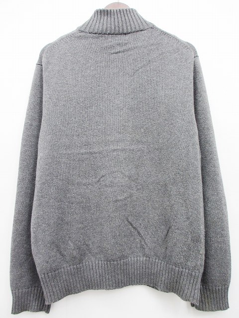 ラルフローレン RALPH LAUREN ハーフジップニット M チャコールグレー  