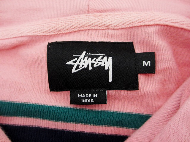 ステューシー STUSSY ボーダー柄 プルオーバーロンT 長袖 M