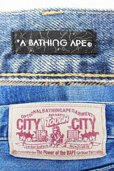 アベイシングエイプ A BATHING APE CITY TOUGH CITY デニムパンツ 