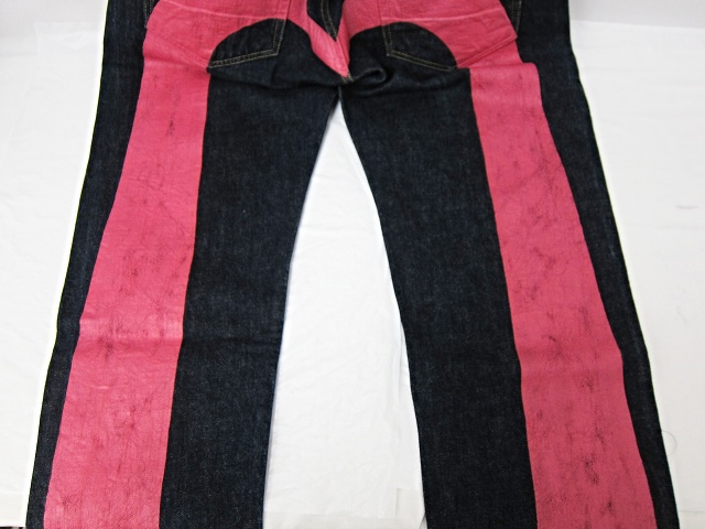 エヴィス EVISU Lot2000 No2 ピンクカモデニムパンツ インディゴ