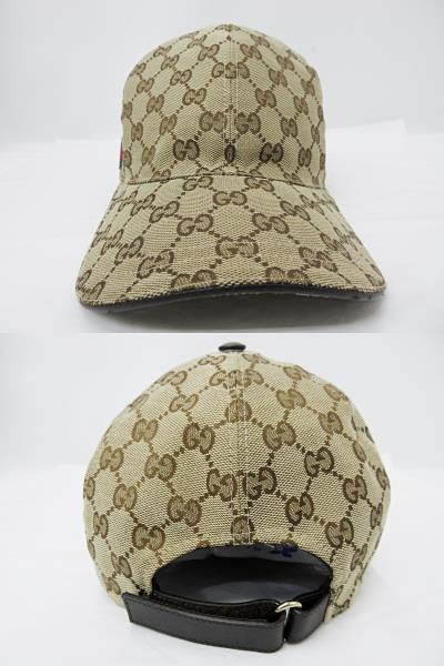 グッチ GUCCI 200035 オリジナルGGキャンバス ベースボールキャップ XL 