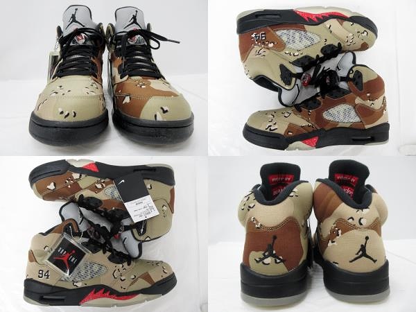 未使用品 シュプリーム SUPREME × ナイキ NIKE 824371-201 AIR JORDAN 
