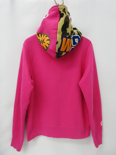 アベイシングエイプ A BATHING APE ジップアップ シャークパーカー M 