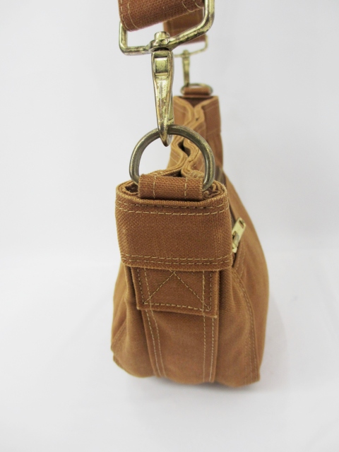 ポーター PORTER キャンバス地 ショルダーバッグ 調節可 キャメル