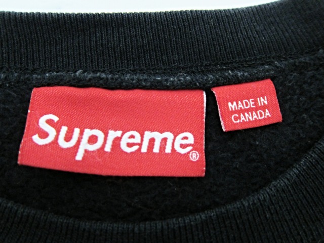 シュプリーム SUPREME 13AW Sup Big Logo Crewneck Supビッグロゴ  