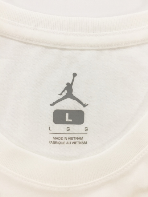 タグ付き未使用品AIR JORDANプリントTシャツジャンプマン白L 未開封] NIKE ナイキ JORDAN ジョーダン Tシャツ ジャンプマン⁄Jump