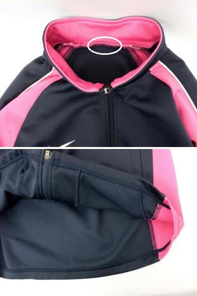 ナイキ NIKE ドライフィットジャージセットアップ 160 紺×ピンク 