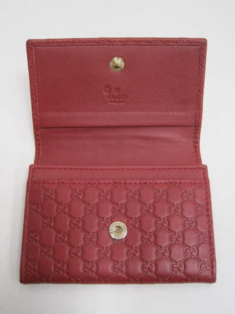 グッチ GUCCI カードケース 544030・2067 赤 レッド マイクロ