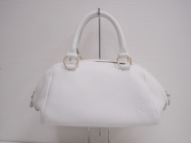 キタムラ Kitamura 2WAYバッグ 白 オフホワイト レザー ミニ