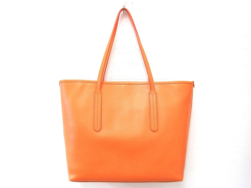 フルラ FURLA トートバッグ オレンジ かばん ショルダー レザー 大きめ  