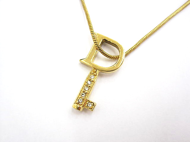 クリスチャンディオール Christian Dior キー モチーフ ネックレス 