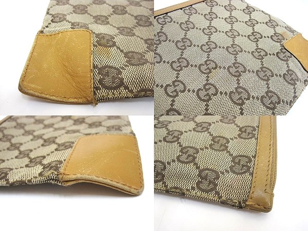 グッチ GUCCI GGキャンバス ポーチ ベージュ系 039・1111 2404 小物 
