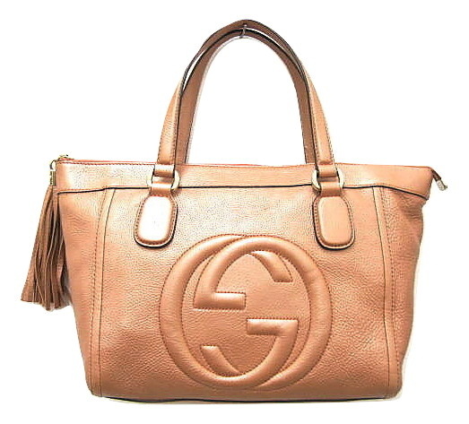 グッチ GUCCI インターロッキングG ソーホー トートバッグ ローズ 