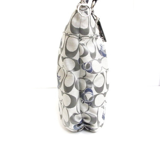 コーチ COACH ポピー シグネチャーグラム トートバッグ グレー