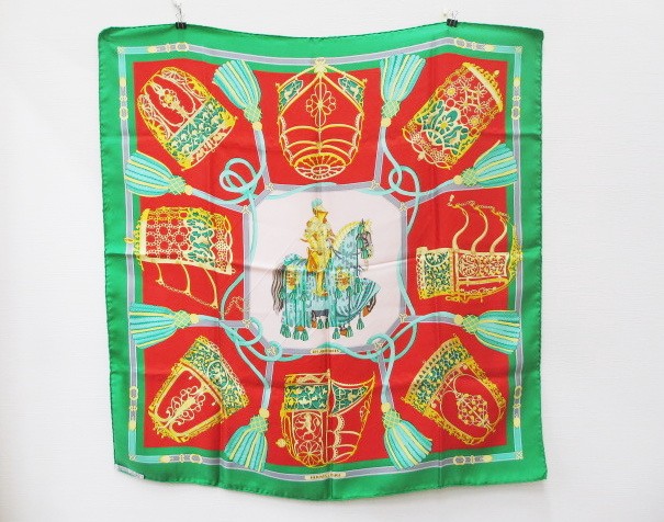 エルメス HERMES カレ90 LES MUSEROLLES 鼻革 大判 スカーフ シルク  