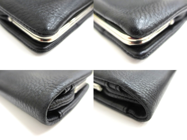 ヨウジヤマモト YOHJI YAMAMOTO Y's がま口 長財布 ブラック 黒 ロング