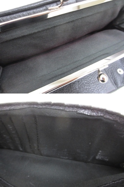 【未使用品】　Y’s がま口　長財布　ロングウォレット　ブラック　ショルダー ヨウジヤマモト YOHJI YAMAMOTO Y's がま口 長財布 ブラック 黒 ロング