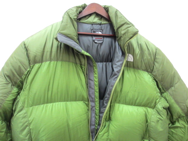 ザノースフェイスダウンジャケットサミットシリーズグリーンXL