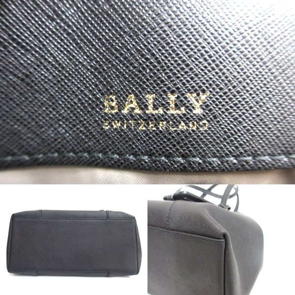 良品 BALLY トートバッグ 2way 斜め掛け 通勤 セラフィン レザー 黒