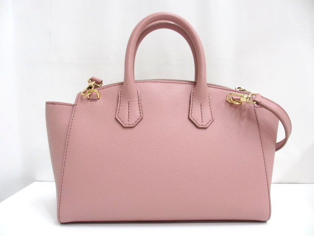 バリー BALLY ソメ SOMMET ZIP SM 2wayハンドバッグ ピンク レザー 